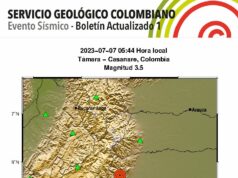 Evento sísmico hoy 7 de Julio en Casanare Evento sísmico hoy 7 de julio en Casanare