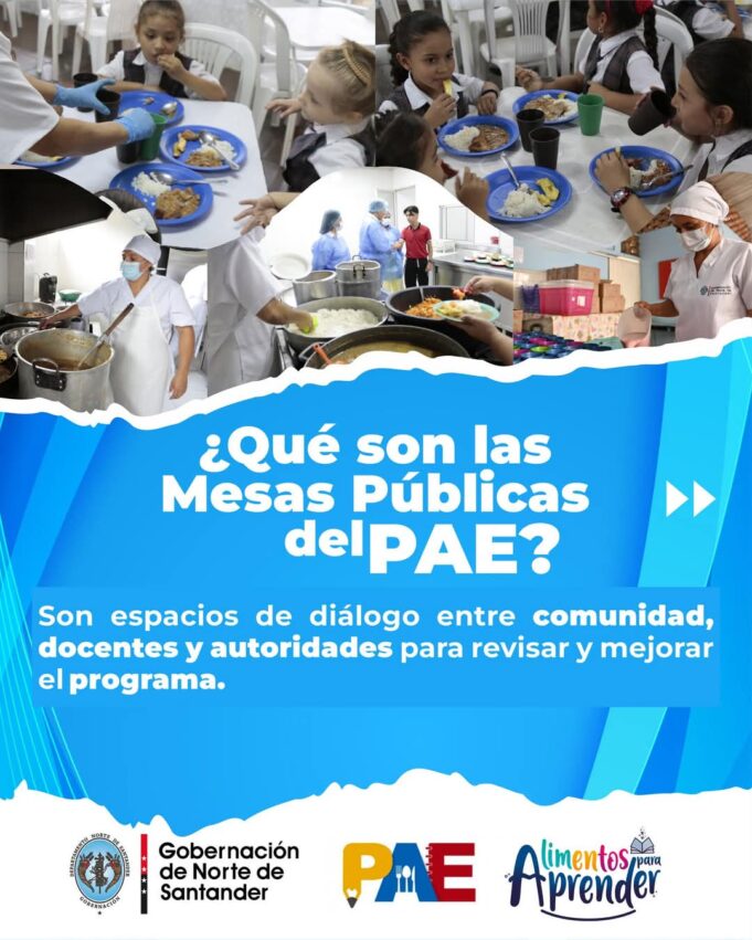 Gobernación de Norte de Santander invita a la Primera Mesa Pública del PAE 2025 Gobernación de Norte de Santander invita a la Primera Mesa Pública del PAE 2025